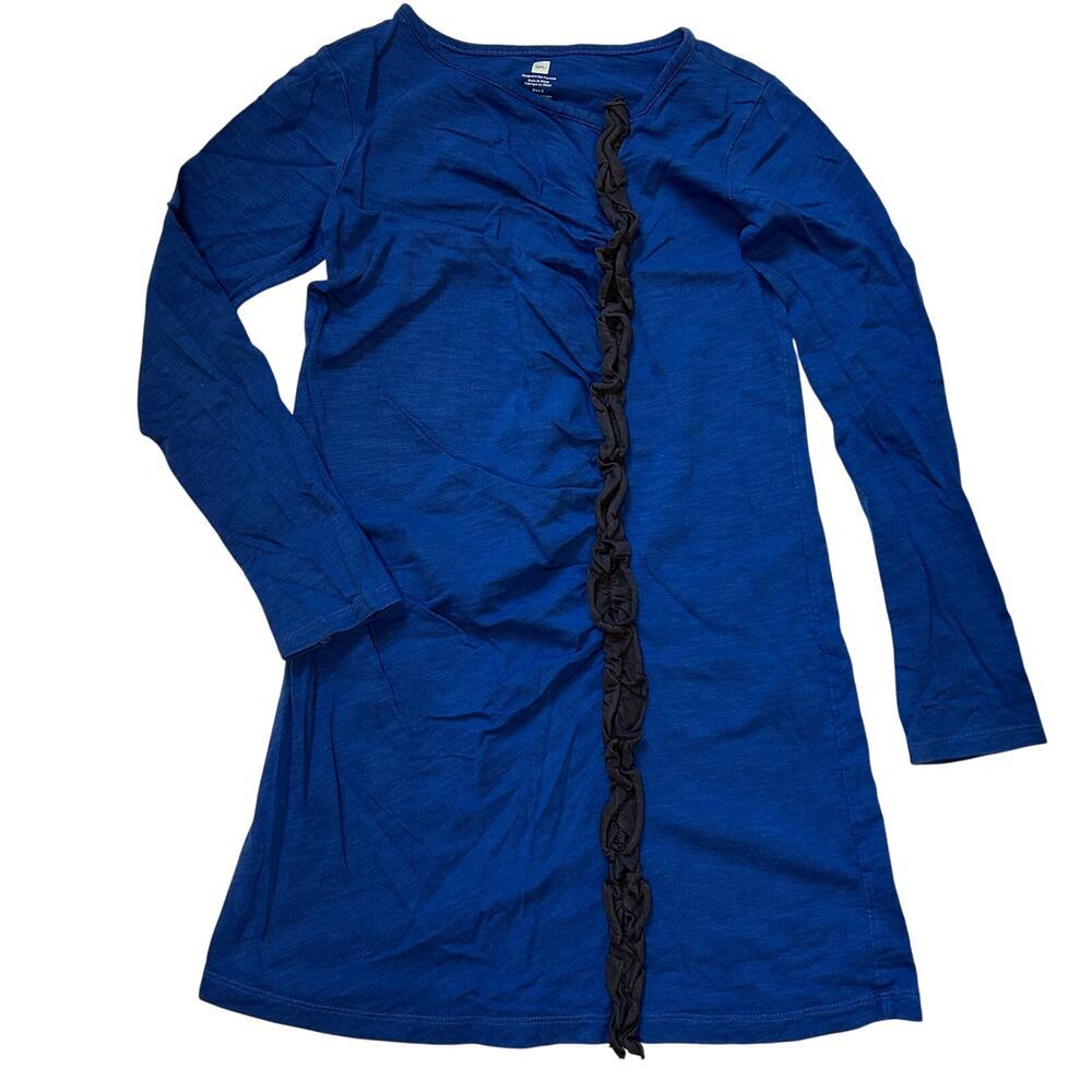 Tea Collection Blue Ruffle Dress - Size 8Y